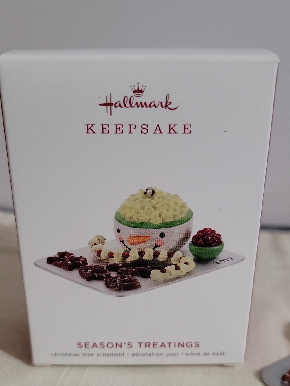Hallmark Keepsake " Season's Treatings" Snowman Treats Ornament